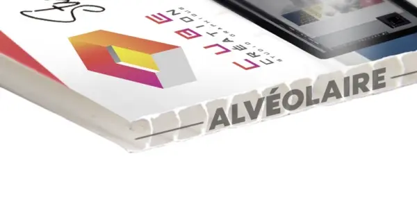 Panneau publicitaire alvéolaire imprimé sur mesure