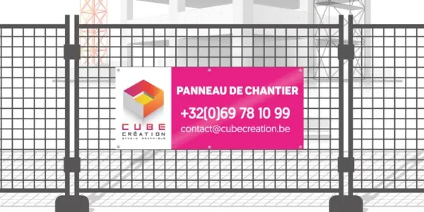 Panneau de chantier personnalisé avec impression